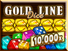Gold Line Dice