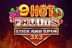 9 Hot Fruits Stick and Spin 3x3